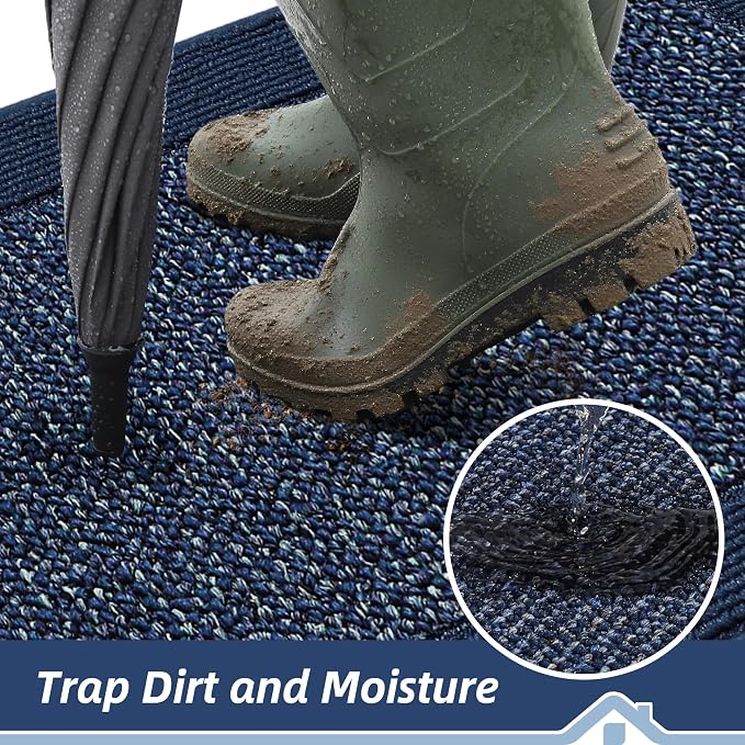 BEQHAUSE Indoor Door Mat 20" x 48", Dirt Trapper Door Mats Non-Slip Entryway - Image 3