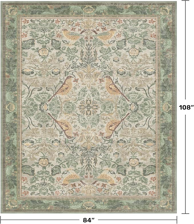 Hazo Haus Washable Living Room Rug 7x9 - Image 2
