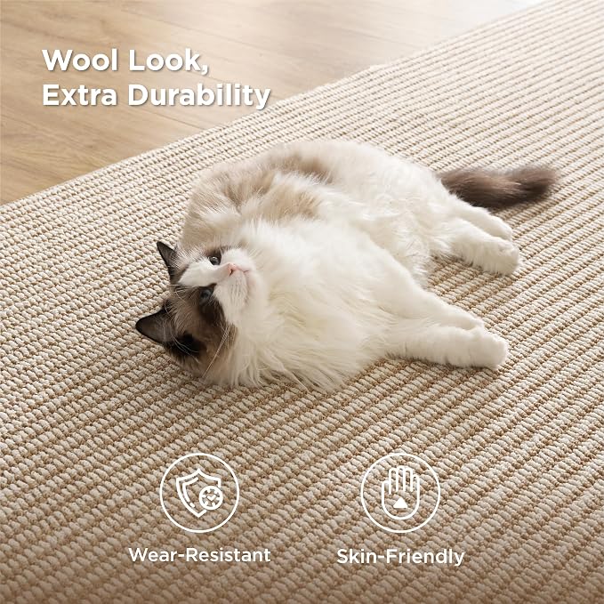 Bedsure 5x7 Faux Wool Area Rugs - Image 2