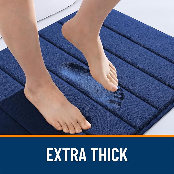 OLANLY Memory Foam Toilet Rugs U Shaped 24x20, Super Soft Absorbent Contour - Image 7