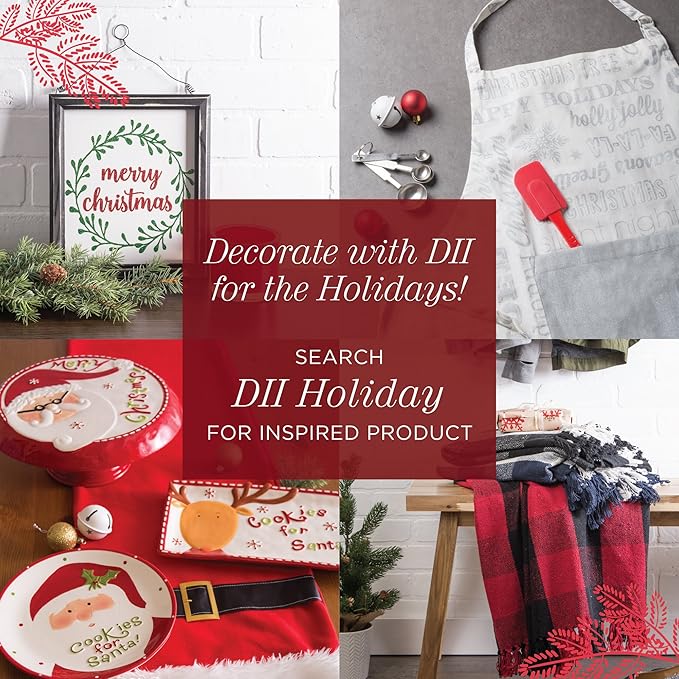 DII 100% Cotton Solid Chambray Kitchen Set, Potholders, 2 Piece - Image 10