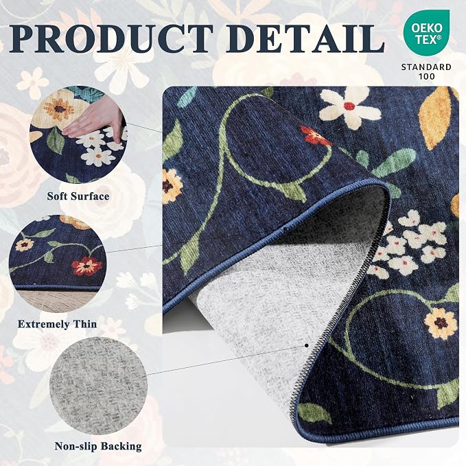 DUKINO 2x6 Runner Rug for Hallway, Washable Kitchen Runner Rug - Image 5