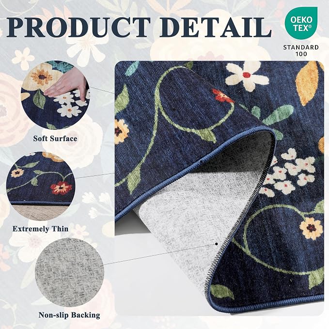 DUKINO Runner Rug, 2x7 Boho Kitchen Rug - Image 4