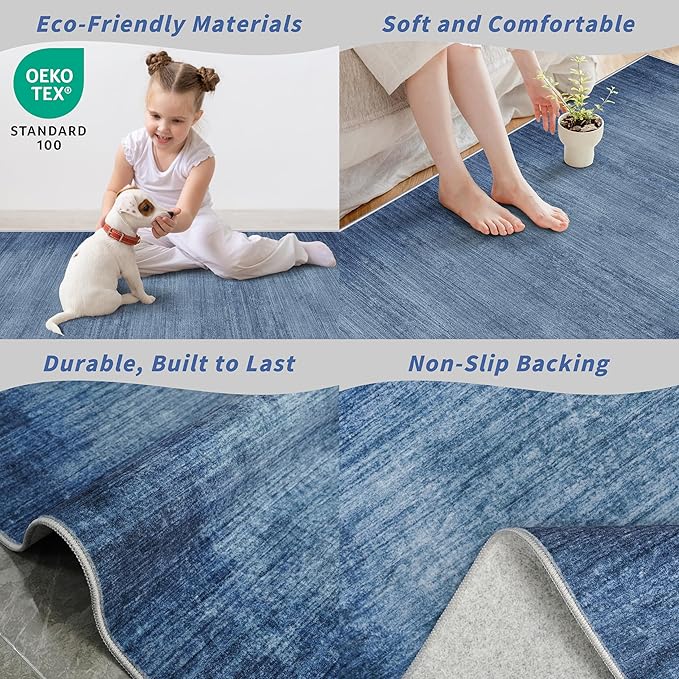 2x6ft Non-Slip Washable Kitchen Rug - Image 6