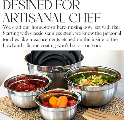 Bellemain Stainless Steel Non-Slip Mixing Bowls - Image 7