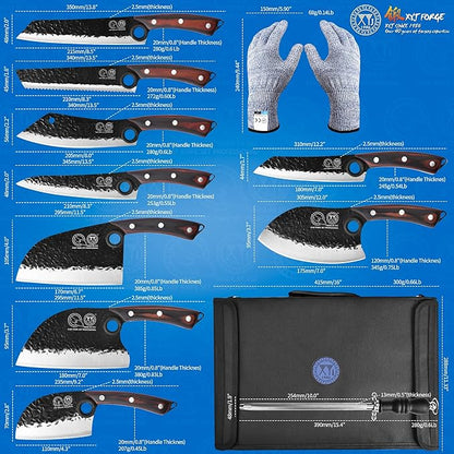 XYJ Professional Serbian Chef Knife Set - Image 2