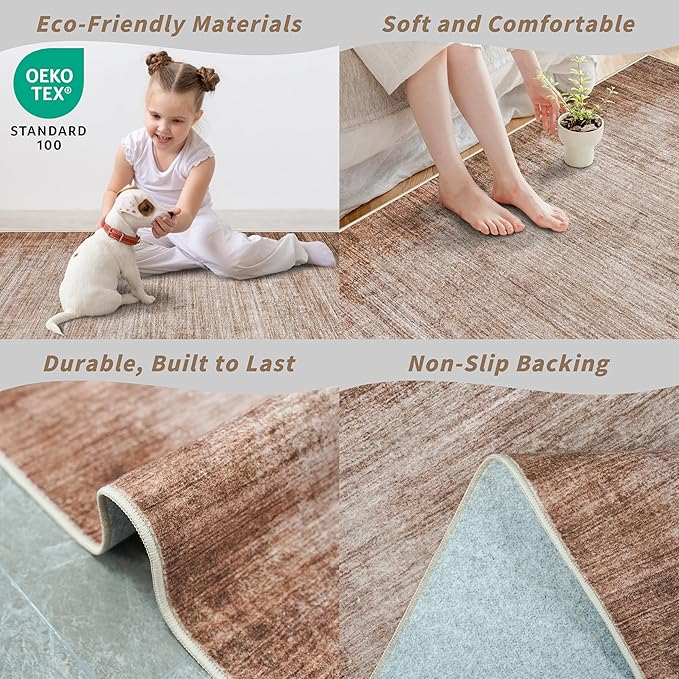 2x10 ft Washable Hallway Runner Rug – Non-Slip Long Carpet Runners - Image 5