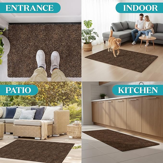 Premium Microfiber Indoor Door Mat – 36"x60" Washable Entry Mat, Waterproof - Image 6