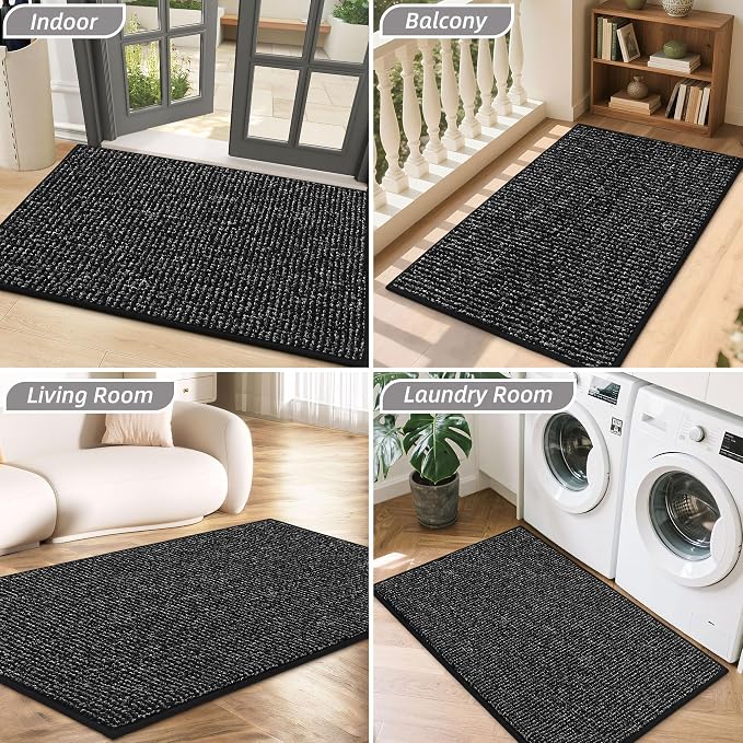 BEQHAUSE Dirt Trapper Door Mat 36" x 60", Non-Slip Washable Doormats Entrance - Image 8