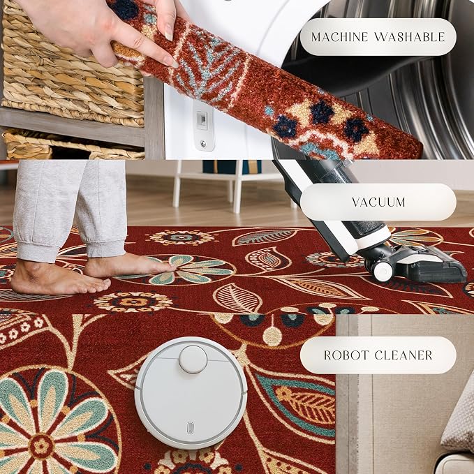 Maples Rugs Reggie Floral Kitchen Rug - Image 8