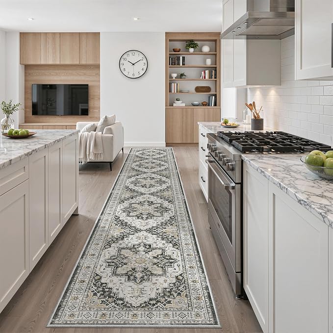 Madane Hallway Runner Rug 2'6''x16' Kitchen Runner - Image 4