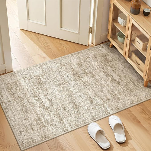 2x4 Washable Rug Runner for Bathroom, Soft Entryway Rug for Laundry Room by Restydon