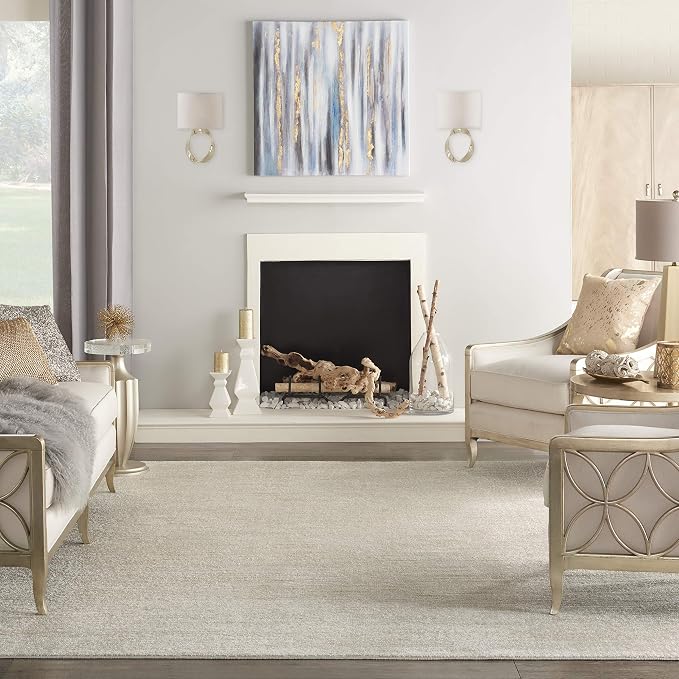 Nourison Home Nourison Essentials Ivory Beige 8' x 11' Area Rug - Image 3