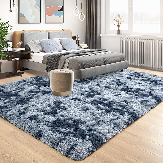 Tepook Soft Fluffy Rugs for Living Room, 5x8 Shaggy Area Rug for Bedroom - Image 2