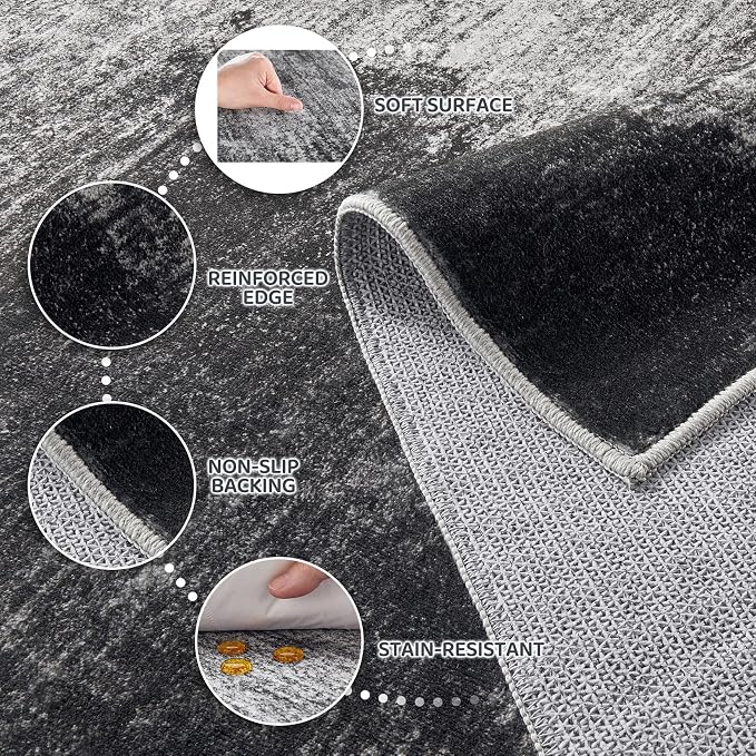 DMOYEST 8x10 Area Rug for Living Room, Washable & Non Slip Large Indoor Carpet - Image 7