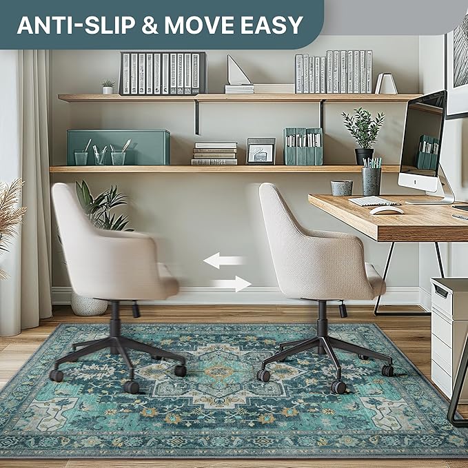 48"x72" Office Chair Mat for Hardwood Tile Floor, Under Desk Carpet Protector - Image 5