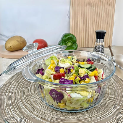 Round Glass Casserole Baking Dish - Image 5