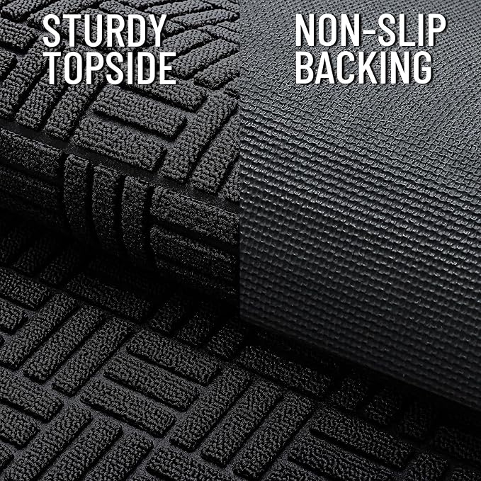 OLANLY Front Door Mat Outside Entrance 47x32, Heavy Duty Sturdy Natural Rubber - Image 4