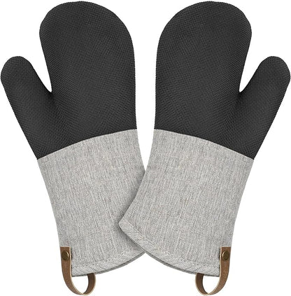 Cuisinart Heritage Kitchen Oven Mitts – Heat-Resistant Kitchen Mitts by BestBrands