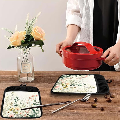 Watercolor Rustic Floral Pot Holders - Image 5