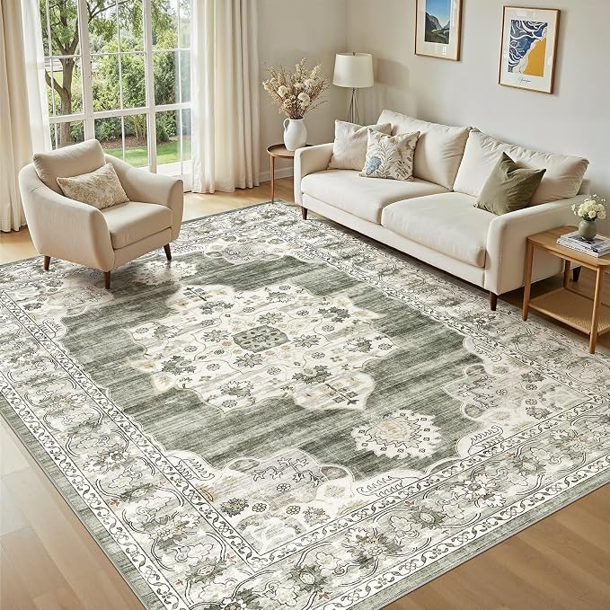 7x9 Washable Area Rug - Image 8