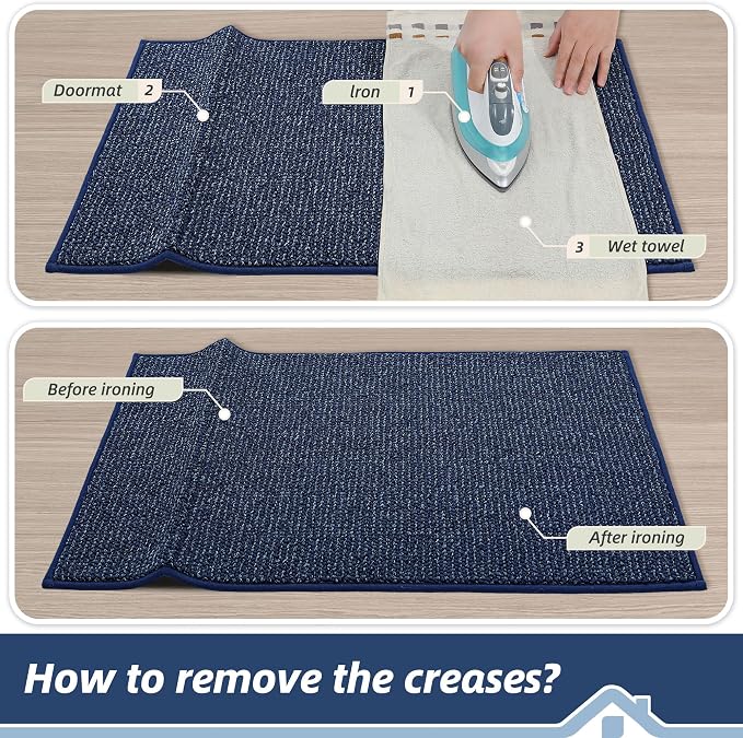 BEQHAUSE Dirt Trapper Door Mat 24" x 60", Non-Slip Washable Doormats Entrance - Image 9
