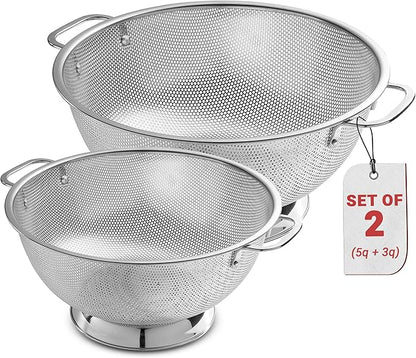 Bellemain Micro-perforated Stainless Steel Colander-Dishwasher Safe by Bellemain