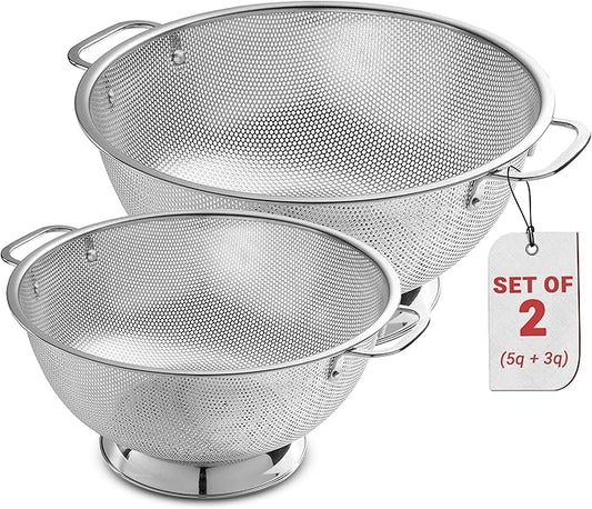 Bellemain Micro-perforated Stainless Steel Colander-Dishwasher Safe by Bellemain