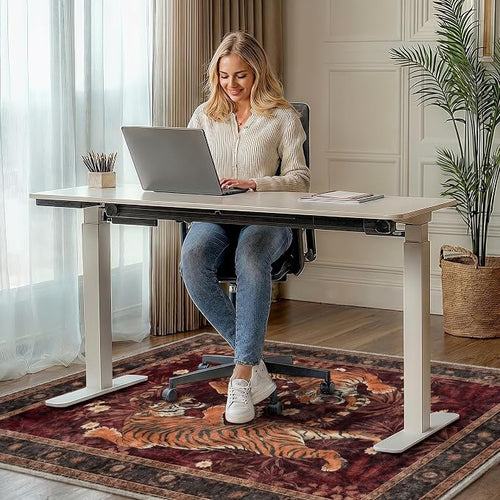 36"x60" Office Chair Mat for Hardwood Tile Floor, Under Desk Carpet Protector - Image 2