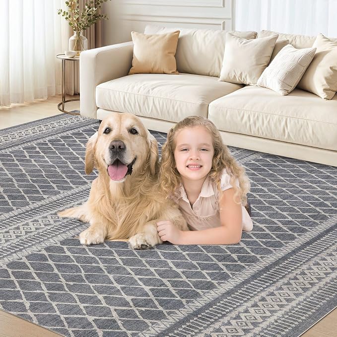 cotiled 5x7 Area Rugs Living Room Rug: Washable Boho Rugs - Image 8