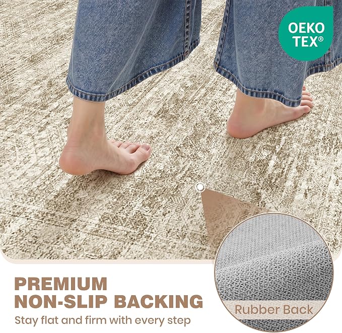 Washable Kitchen Rugs Sets of 3 Piece, Hallway Runner Rug Non-Slip - Image 8