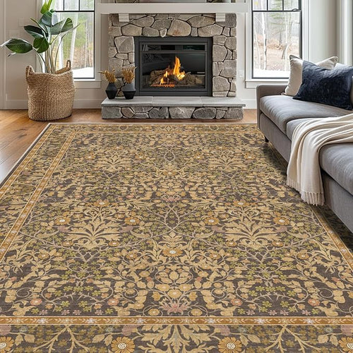 8x10 Washable Area Rugs for Living Room, Stain Resistant Vintage Rugs for by Unknown
