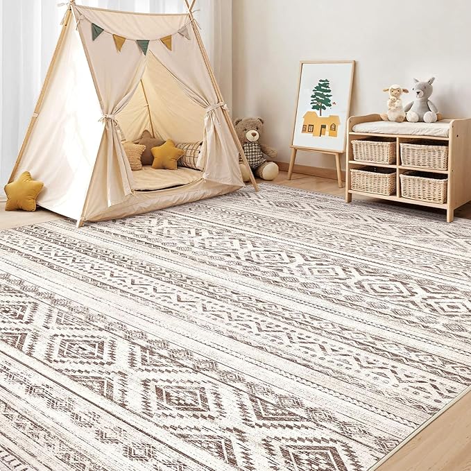cotiled 9x12 Area Rugs Living Room Rug: Washable Boho Rugs - Image 6