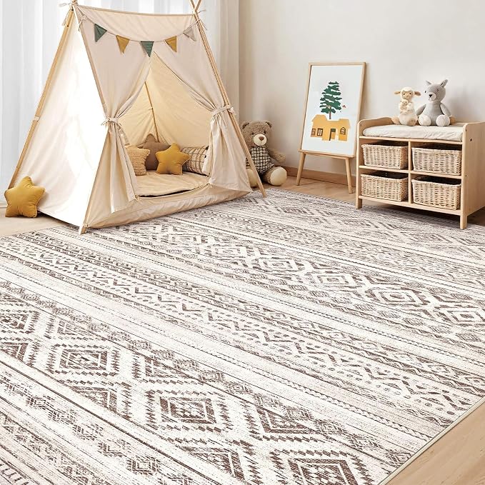 cotiled 7x9 Area Rugs Living Room Rug: Washable Boho Rugs - Image 6