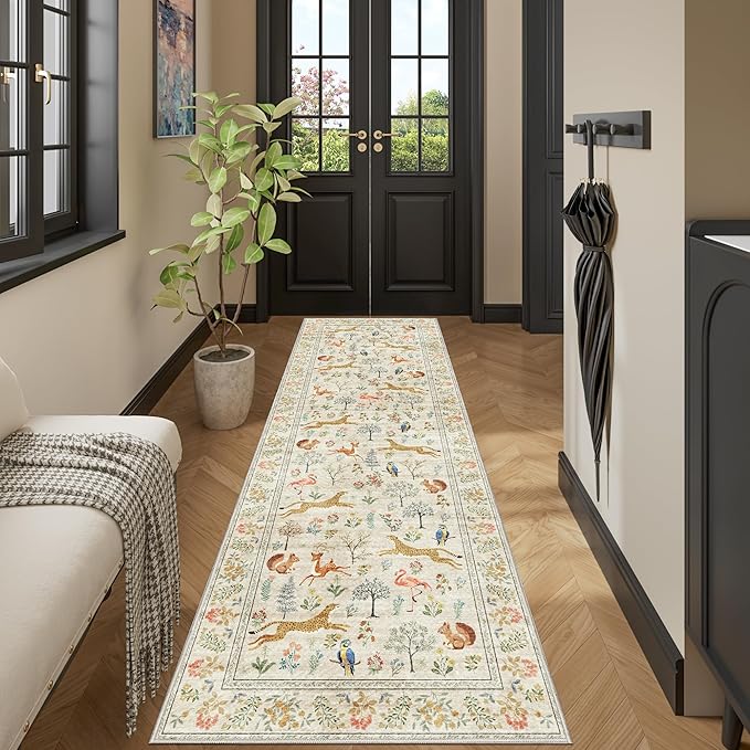 DUKINO 2x10 Rug for Hallway, Washable Kitchen Runner Rug - Image 7