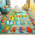 Maxsoft Kids Rug for Playroom, Educational 5x7 Play Mat for Classroom, Washable by Maxsoft