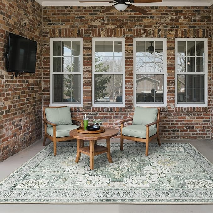 GENIMO Outdoor & Indoor Area Rug 6'x9', Waterproof, Non-Shedding, Easy Cleaning - Image 3