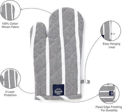 Encasa XO Long 12"x7" Oven Microwave Hand Gloves Mitts - Image 5