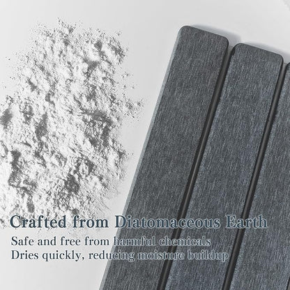 2pcs Stone Dish Drying Mat for Kitchen Counter, Quick-Dry Diatomaceous Earth - Image 3