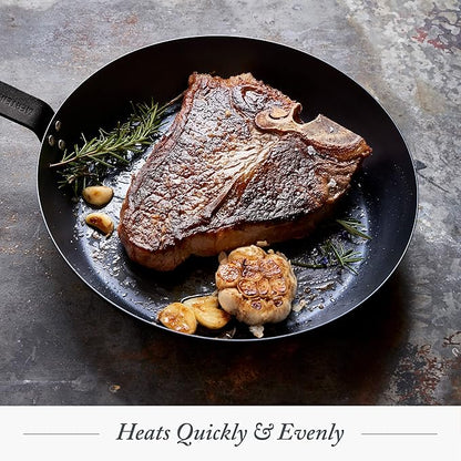 Merten & Storck Pre-Seasoned Carbon Steel 8” Frying Pan Skillet, Use on - Image 6