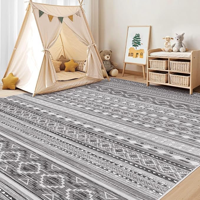 cotiled 10x12 Area Rugs Living Room Rug: Washable Boho Rugs - Image 7