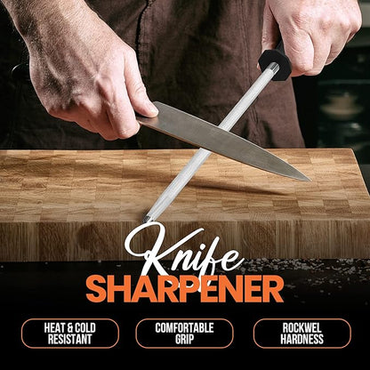 Utopia Kitchen Knife Sharpener Rod 12 Inch, Professional Honing Rod - Image 4