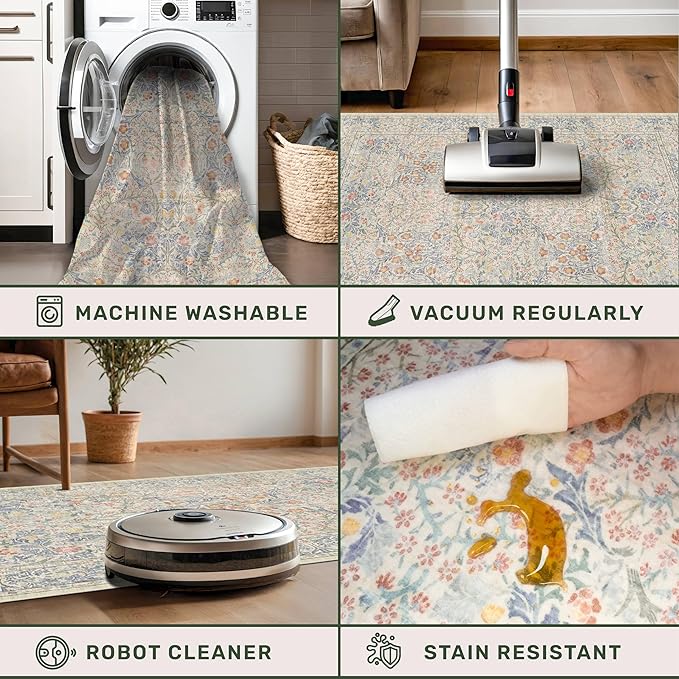 Washable Bathroom Rug 2x4 Non Slip - Image 4