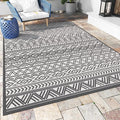 Outdoor Rug Carpet 5x8 ft, Flatweave Textured Outdoor Patio Rug Non Slip Indoor by MontVoo