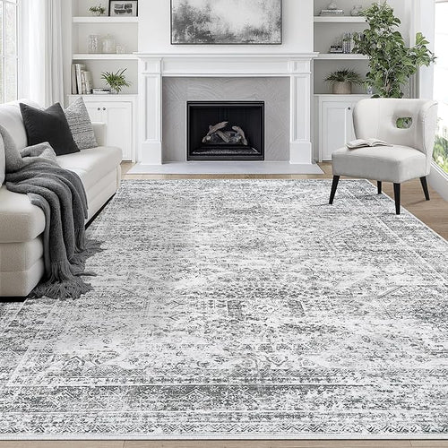 8x10 Area Rugs for Living Room Rug Washable: Abstract Large Rug for Dining Room by Aelenmu