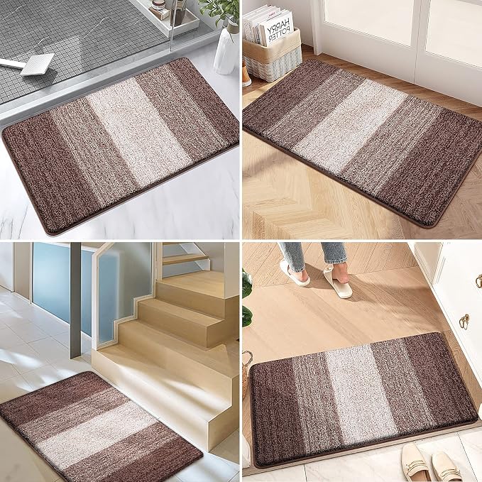 Kitinjoy Indoor Outdoor Door Mat, 48x30 Non-Slip Absorbent Dirt Trapper - Image 6