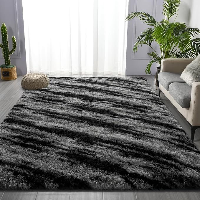 Deerhoo Large Shag Area Rugs 5 x 8, Tie-Dyed Plush Fuzzy Rugs - Image 7