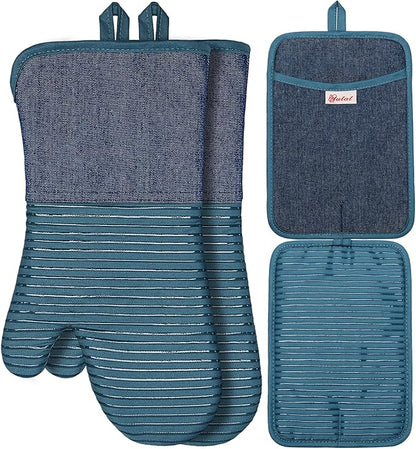 Yutat Oven Mitts, Pot Holders Set of 4 Made by YUTAT