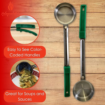 4 Ounce Solid Stainless Steel Portion Control Ladle Spoon - Image 2