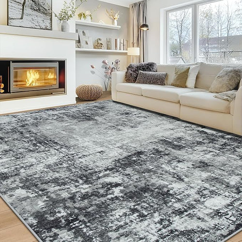 10x14 Area Rugs Large Living Room Rug Washable: Modern Abstract Rug Indoor by Aelenmu